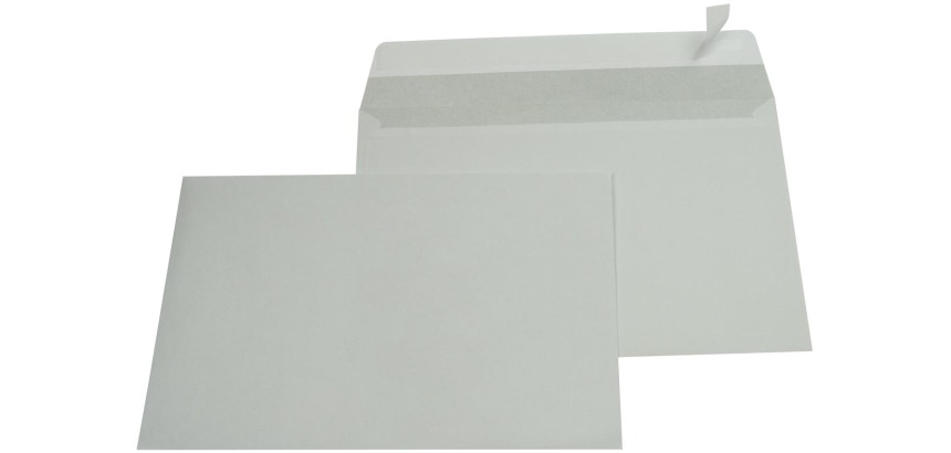 Galerie Ft 162 x 229 mm (C5) Klebestreifen, graues Innere