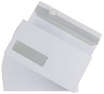 Gallery enveloppes ft 110 x 220 mm (DL) bande adhésive, fenêtre à gauche (ft 30 x 100 mm)  (boîte dist...