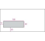 Gallery enveloppes ft 110 x 220 mm (DL) bande adhésive, fenêtre à gauche (ft 30 x 100 mm)  (boîte dist...
