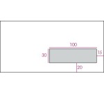 Gallery enveloppen ft 110 x 220 mm, venster rechts, stripsluiting, doos van 500 stuks