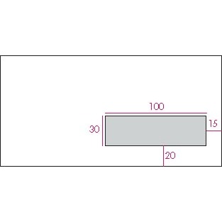 Gallery enveloppen ft 110 x 220 mm, venster rechts, stripsluiting, doos van 500 stuks