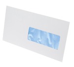 Gallery enveloppes, ft 114 x 229 mm, bande adhésive, fenêtre à droite (ft 40 x 110 mm)