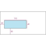 Gallery enveloppes, ft 114 x 229 mm, bande adhésive, fenêtre à gauche (ft 40 x 110 mm)