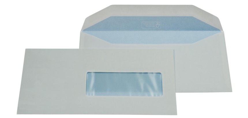 Gallery enveloppes, ft 114 x 229 mm, gommée, fenêtre à droite (ft 40 x 110 mm)