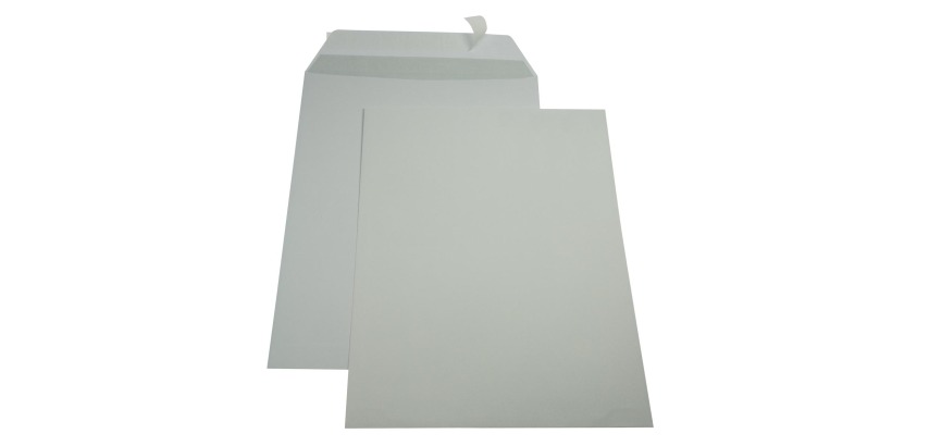 Gallery envelopes, 229 x 324 mm (C4), adhesive strip, no window