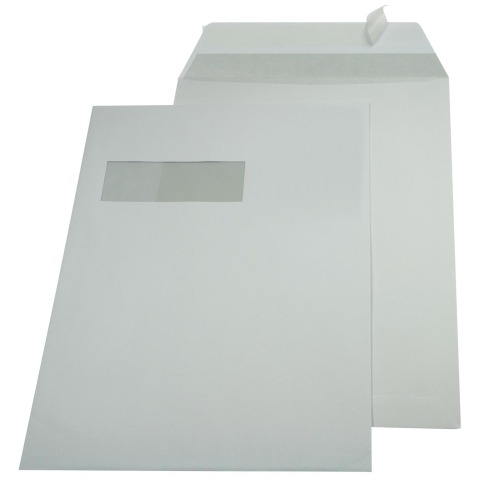 Gallery enveloppes ft 229 x 324 mm (C4) bande adhésive, fenêtre à gauche (ft 40 x 110 mm)