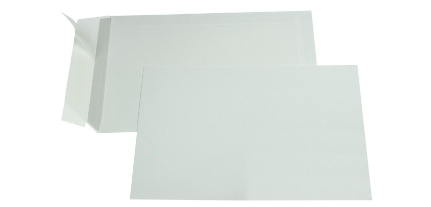 Gallery envelopes, size 162 x 229 mm (C5), adhesive strip