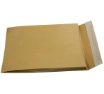 Gallery pochettes à soufflet, ft 229 x 324 x 35 mm, bande adhésive, en kraft brun, boîte de 250 pièces