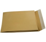 Gallery pochettes à soufflet, ft 250 x 350 x 40 mm, bande adhésive, en kraft brun, boîte de 250 pièces
