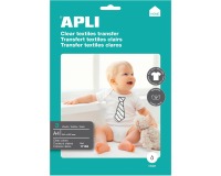 Apli T-shirt Transfer Paper voor licht of wit textiel, pak met 3 vellen