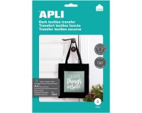 Apli T-shirt Transfer Paper pour textile noir ou foncé, paquet de 5 feuilles