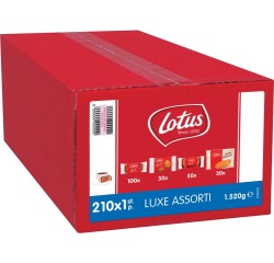 Lotus gâteaux Luxe Assorti, assortiment de gâteaux, boîte de 210 pièces
