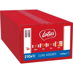 Lotus gâteaux Luxe Assorti, assortiment de gâteaux, boîte de 210 pièces