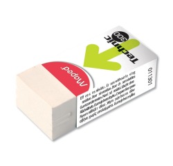 Maped gomme Technic 300 avec fourreau carton et emballage cellophane, boîte de 36 pièces
