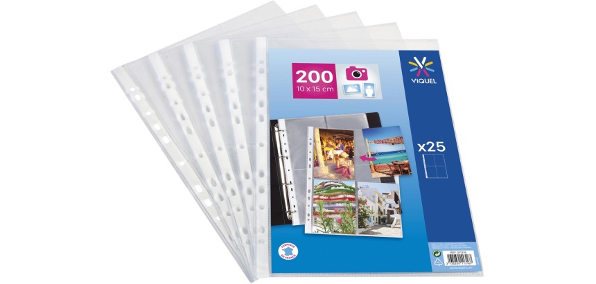 Viquel Klarsichthülle für Fotos, Packung mit 25 Stück