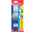 Maped effaceur, blister 4 + 2 pièces
