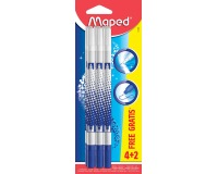 Maped effaceur, blister 4 + 2 pièces