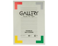 Gallery tekenpapier, 190 g, ft 21 x 29,7 cm, A4, extra zwaar houtvrij papier, blok van 20 vel