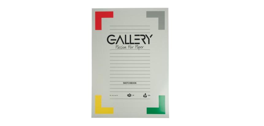 Gallery carnet de croquis, 180 g/m², ft A3, 50 feuilles