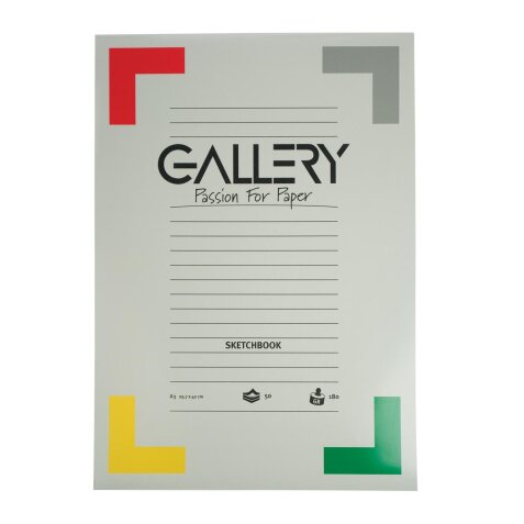 Gallery schetsblok, ft 29,7 x 42 cm (A3), 180  g/m², blok van 50 vel