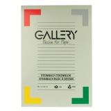 Gallery Steinbach tekenpapier, 200 g, ft 21 x 29,7 cm, A4, gekorreld, blok van 20 vel