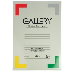 Gallery Bristol tekenpapier, 200 g, ft 29,7 x 42 cm, A3, blok van 20 vel