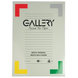 Gallery Bristol tekenblok, ft 29,7 x 42 cm, A3, 200 g m², 20 vel