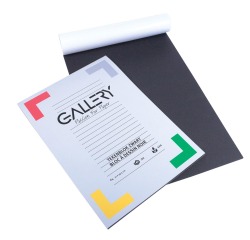 Gallery tekenpapier, 120 g, ft 21 x 29,7 cm, A4, zwart, blok van 20 vel