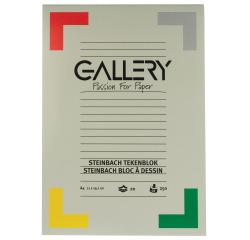 Gallery Steinbach tekenpapier, 250 g, ft 21 x 29,7 cm, A4, gekorreld, blok van 20 vel