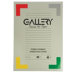 Gallery Steinbach tekenpapier, 250 g, ft 29,7 x 42 cm, A3, gekorreld, blok van 20 vel