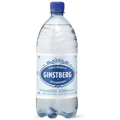 Ginstberg eau minérale naturelle, non pétillante, bouteille de 1 l, paquet de 6 pièces