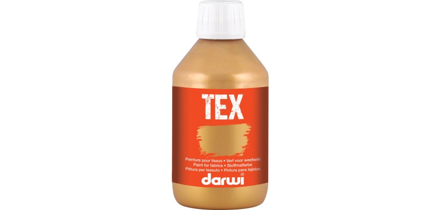 Darwi peinture textile Tex, 250 ml, or