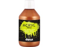 Darwi acrylverf Metal effect, flacon van 250 ml, brons