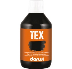Darwi textielverf Tex, 250 ml, zwart