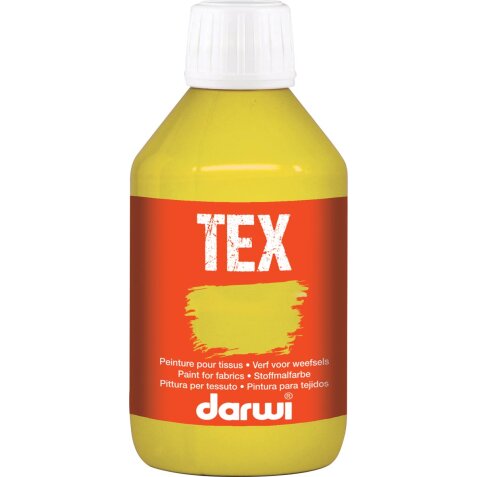 Darwi peinture textile Tex, 250 ml, jaune or