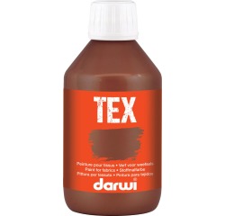Darwi Tex textile paint, 250 ml, dark brown