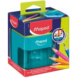 Maped taille-crayon électrique avec piles, en boîte distributrice