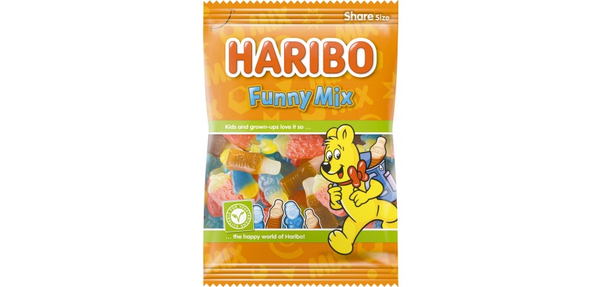 Haribo bonbons Funny Mix, sachet de 185 g
