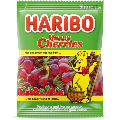 Bonbons Happy Cherries Haribo - Sachet de 185 g