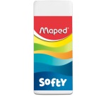 Maped Softy eraser, medium, white, blister pack of 2 pieces