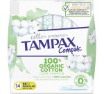 Tampax Cotton Regular tampons, paquet de 14 pièces