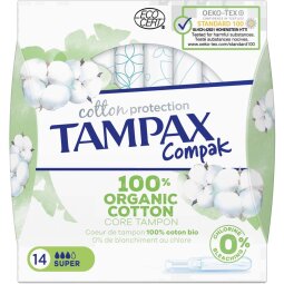 Tampax Cotton Super tampons, pak van 14 stuks