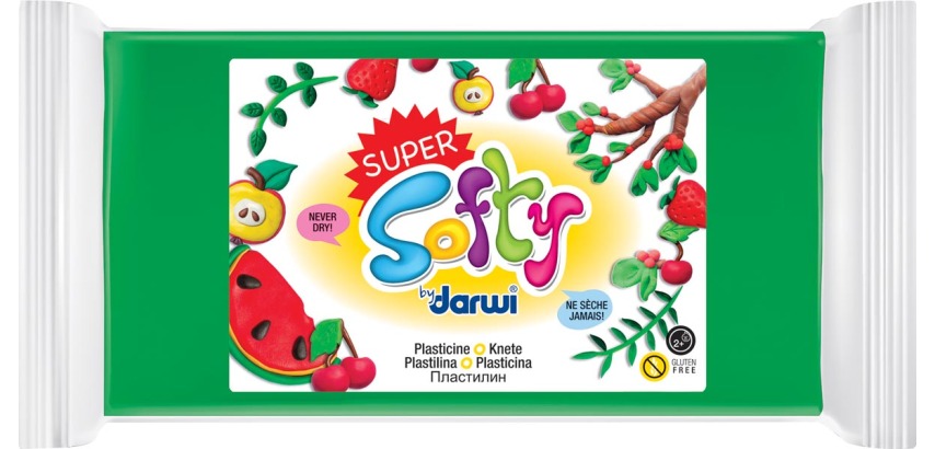 Darwi pâte à modeler Super Softy 350 g, vert
