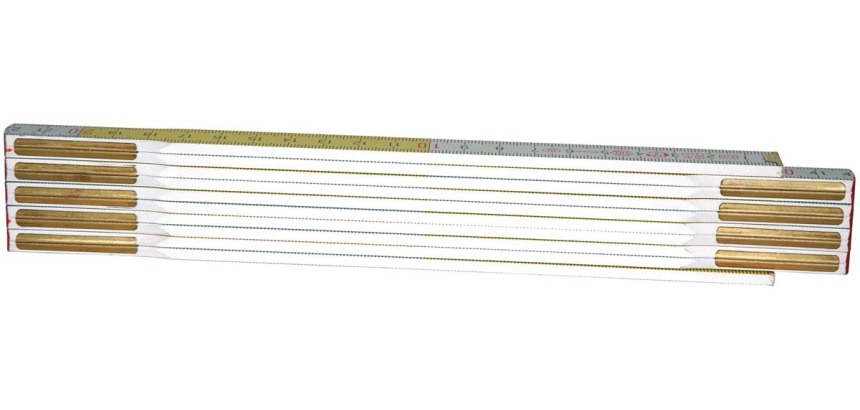 Stanley mètre pliant, 15 mm x 2 m, blanc/jaune
