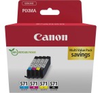 Canon CLI-571 ink cartridge, 345 pages, OEM 0386C009, 4 colors