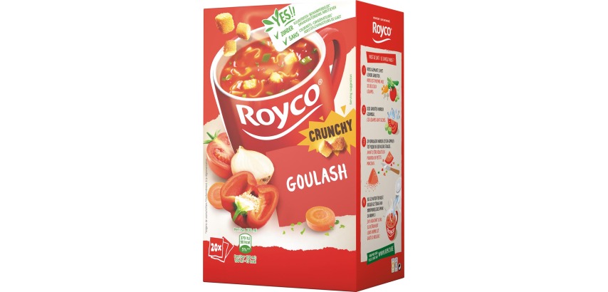 Suppe Royco Crunchy Gulasch - Packung mit 20 Beuteln