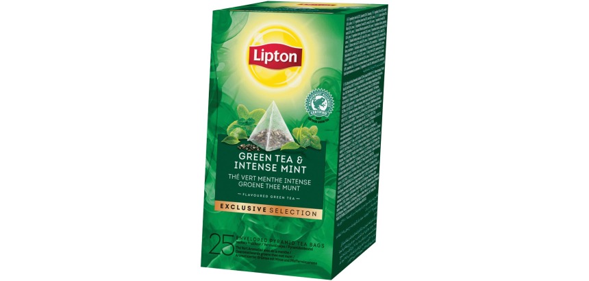 Lipton Tea Exclusive Selection, Green Mint Tea, Box of 25 Bags
