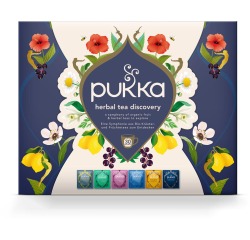 Pukka thé bio, Discovery Box, saveurs assorties, boîte de 30 pièces
