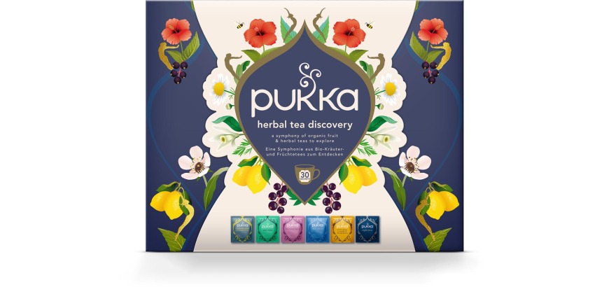 Pukka thee bio discovery box, geassorteerde smaken, doos van 30 stuks