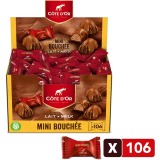 Côte d'Or Mini Bouchée, Milchschokolade mit Praliné, Schachtel mit 106 Stück